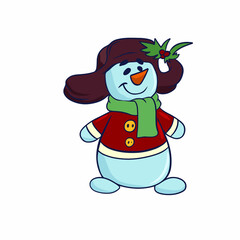 Vector children's design on a white isolated background for banners postcards and stickers