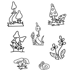 Vector children's design on a white isolated background for banners postcards and stickers