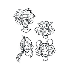 Vector children's design on a white isolated background for banners postcards and stickers
