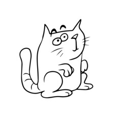 Vector children's design on a white isolated background for banners postcards and stickers