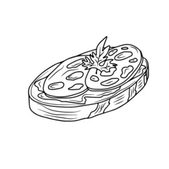 Vector children's design on a white isolated background for banners postcards and stickers