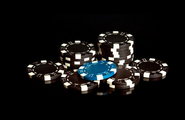 Chips received as a result of winning. Successful combination in the casino or poker club.