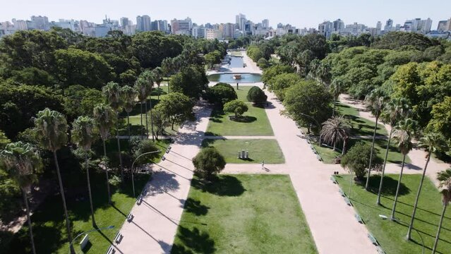 Aerial view of Porto Alegre, RS, Brazil. Redencao Park.