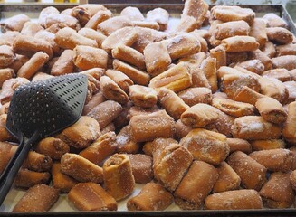 Strucchi, or struklji, a dessert typical of the Slovenian minority of Friuli, in Italy. It is made...