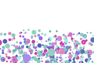 Multicolor background, colorful vector texture with circles. Splash effect banner. Glitter silver dot abstract illustration with blurred drops of rain. Pattern for web page, banner, poster, card