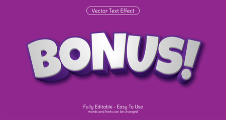 Bonus 3d text editable style effect template