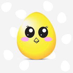 Simple cute Easter cards with chickens and colored eggs.