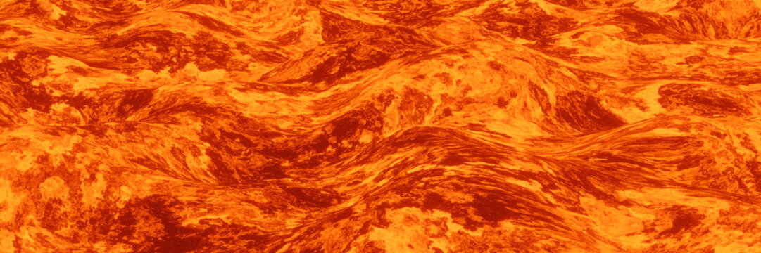 3D abstract lava background. Volcanic magma.