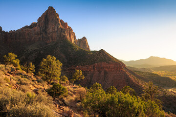 Sunset on the Watchman, Zion National Park, Utah