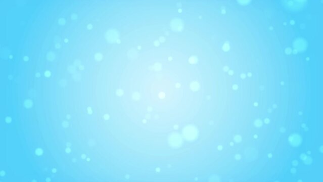 4K particles in the style of magic movement on a soft blue background. Looped animated frames. Ultra HD 3840x2160. The movement of particles in the air.