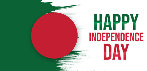 Independence Day Celebration Banner of Bangladesh. Patriotic day of Bangladesh