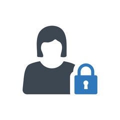User lock icon