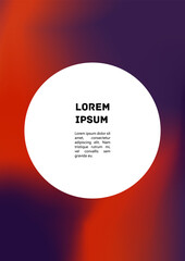 Vector Gradient Colorful Cover. Holographic Abstract Background Poster Design Template.