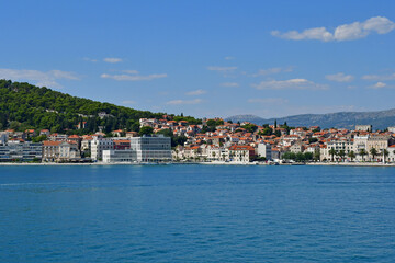 Naklejka na ściany i meble Split, Croatia - september 5 2021 : picturesque city in summer
