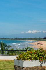 Naklejka premium View over the beach at Bentota, Indian Ocean, Sri Lanka