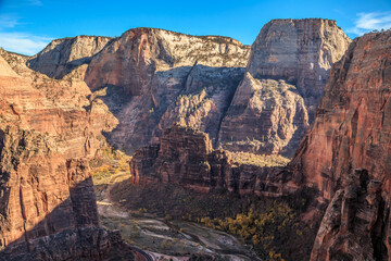 View from Angel's Landing trail, Zion National Park, Utah