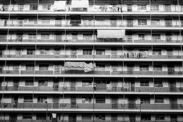 Hong Kong public housing estate daily life