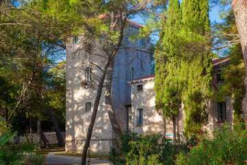 Obraz premium Old building in Brijuni National Park, Croatia