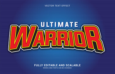 editable text effect, Ultimate Warrior style