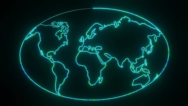 世界地図-地球