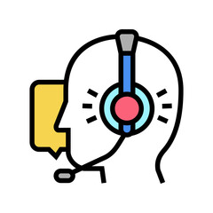 advice and call service support color icon vector. advice and call service support sign. isolated symbol illustration