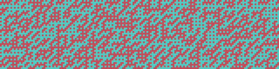 Fototapeta premium Abstract Geometric Pattern generative computational art illustration