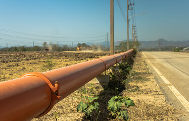 pipe in the field