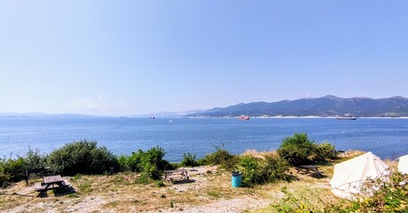 The coast of the Krasnodar Territory