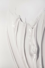 Liquid gel cosmetic smudge gray background