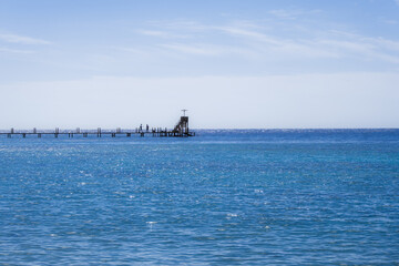 pier on the red sea