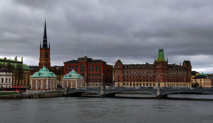 Views of the historical center of Stockholm