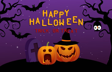 Happy halloween scary background