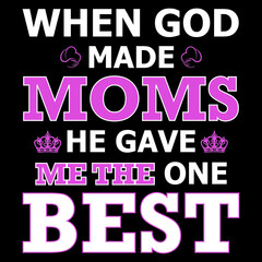 Happy Mother's Day typography T Shirt Template for mother lover