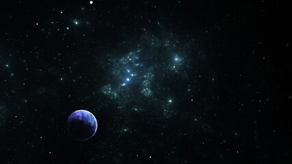 Obraz na płótnie Canvas Galaxy stars planets star clusters, colored gas clouds abstract space. Galaxy Space background universe sky nebula night purple cosmos. Blue abstract galaxy infinite future dark deep light. 3d render