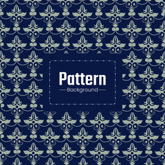 Fototapeta na wymiar flower elements pattern vector on blue background graphics design.