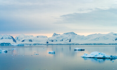 Cruirisng Paradise Bay and Neko Harbor, Antarctic Peninsula, Antarctica