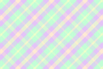 Seamless tartan plaid pattern with texture and pastel color.