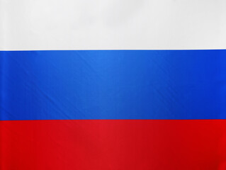 Fototapeta premium Russian flag as background, closeup