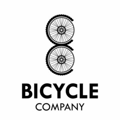 Letter e with bicycle wheel logo template illustration. suiatble for bicycle business