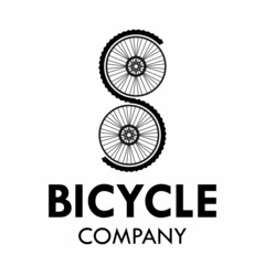 Letter s with bicycle wheel logo template illustration. suiatble for bicycle business