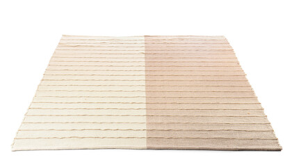 Trendy carpet on white background