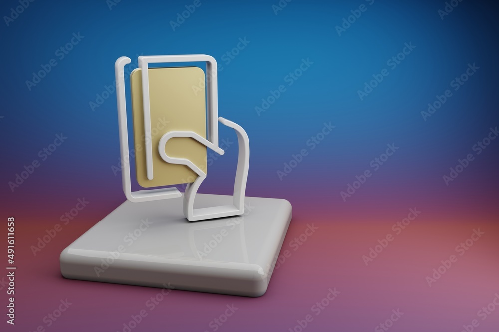 Aufkleber beautiful abstract illustrations creadit card payment symbol icon on a ceramic stand and bright colo