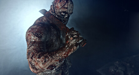 Fototapeta premium zombie killer, apocalypse, war