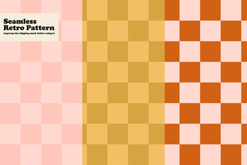 Checkerboard background Seamless hippie pattern
