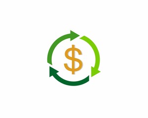 Arrow rotation with dollar symbol inside