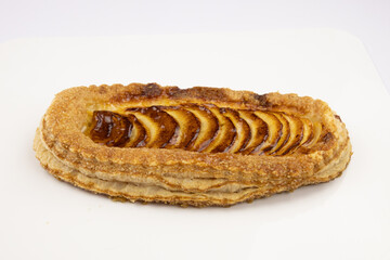 apple pie isolated on a white background