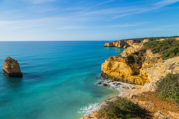 Cliffs in the Coast of Algarve