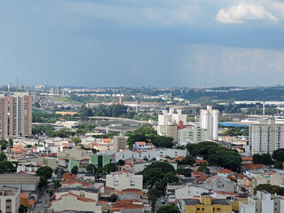 Santo Andre and Maua cities panoramic