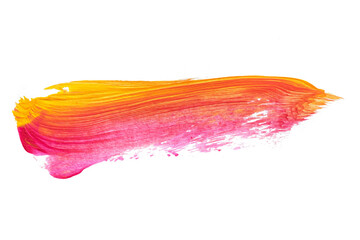 abstract acrylic watercolor paint brush stroke texture isolated on white background for logo and...