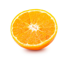 Orange fruit isolated on white background